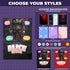 Personalized Stealth Girl Baby Blanket – Custom Superhero Name, Date & Background Options